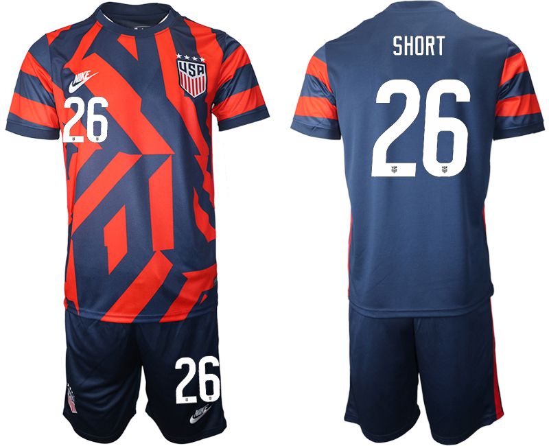 Men 2020-2021 National team United States away #26 blue Nike Soccer Jersey